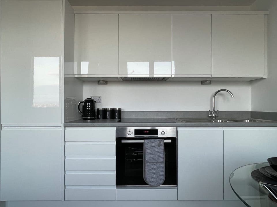 Standard Apartment | Private kitchen | Fridge, oven, electric kettle, cookware/dishes/utensils