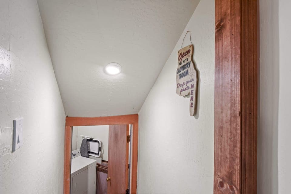 Downstairs laundry room