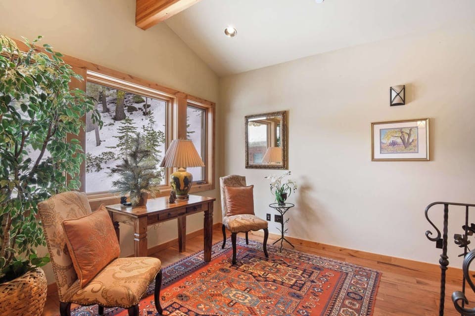 Additional reading and seating space throughout the home