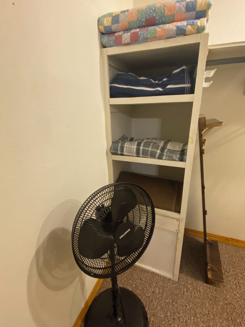 Extra blanket & portable fan