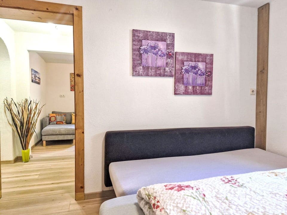 Furniture, Interior Design, Flooring, Floor, Wall, Bed, Wood, Room, Bedroom, Wood Flooring