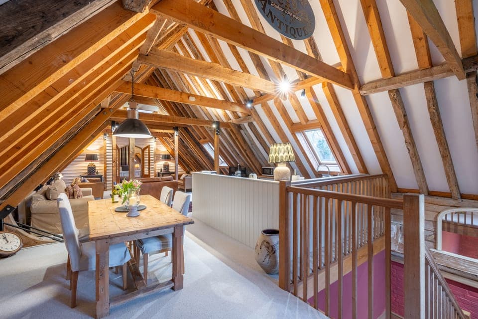 Belchamp Hall Hayloft and Stables, Belchamp Walter: Access into the first floor accommodation of the Hayloft