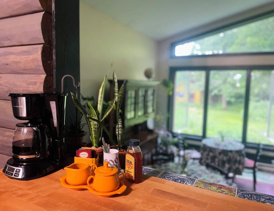 Fresh coffee in the mornings