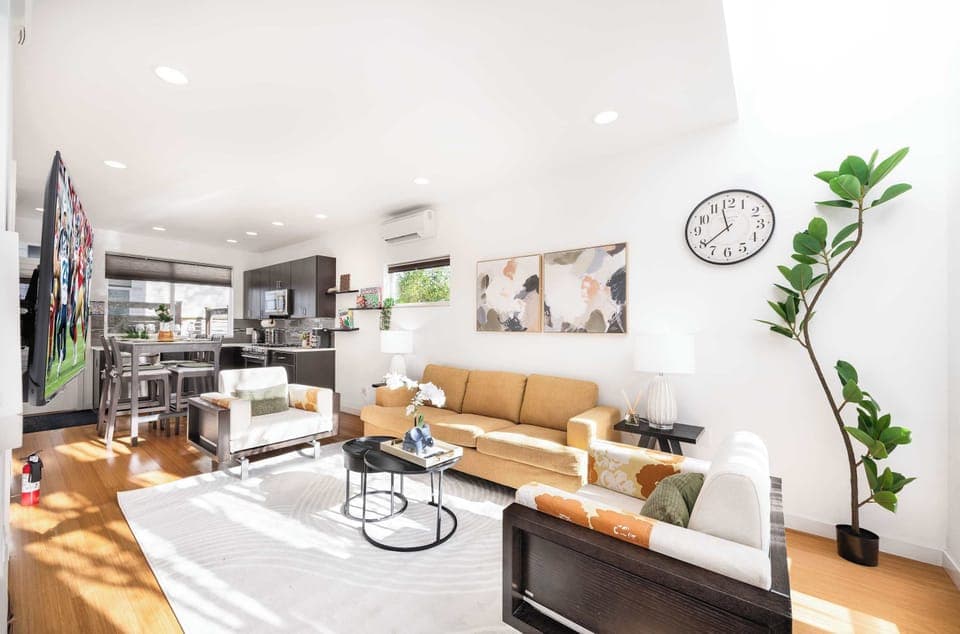 Here is the open space inviting living room