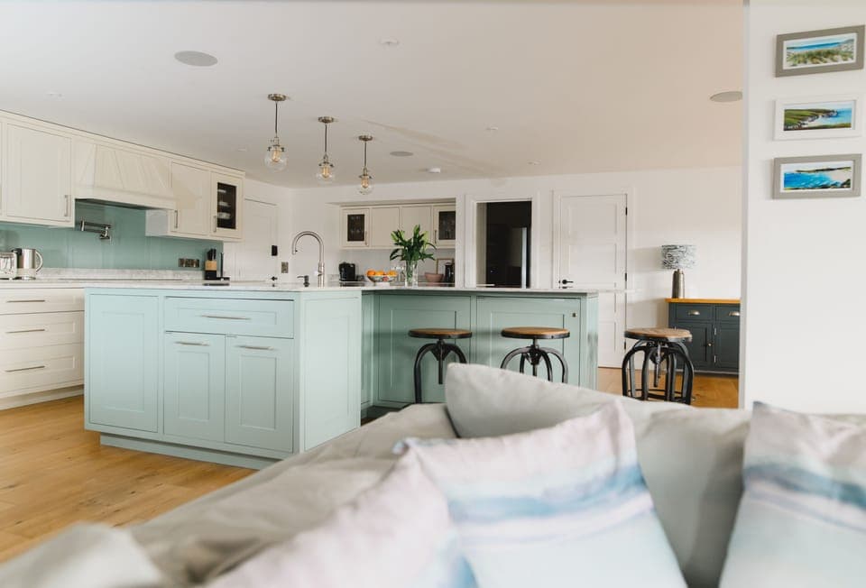 Heron House, Newquay. First floor: The open-plan living space blends effortlessly