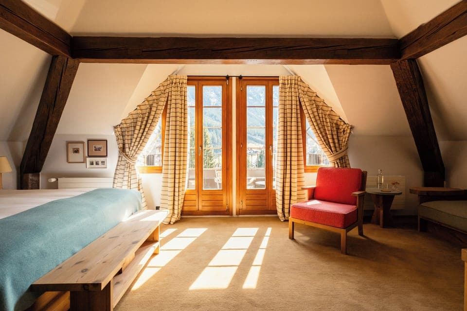 Junior Suite (Attic, Family, Jungfrau View) | Premium bedding, pillowtop beds, minibar, in-room safe