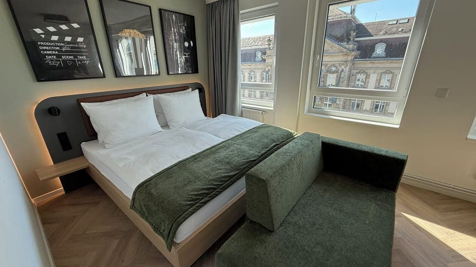 In-room safe, laptop workspace, blackout drapes, soundproofing