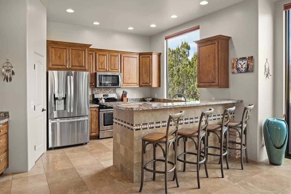 Fully equipped kitchen for culinary inspiration 