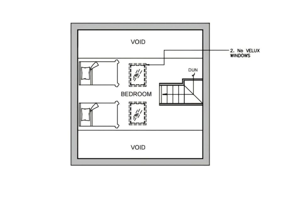 Attic floorplan | Tynffordd Fawr, Penrhyndeudraeth