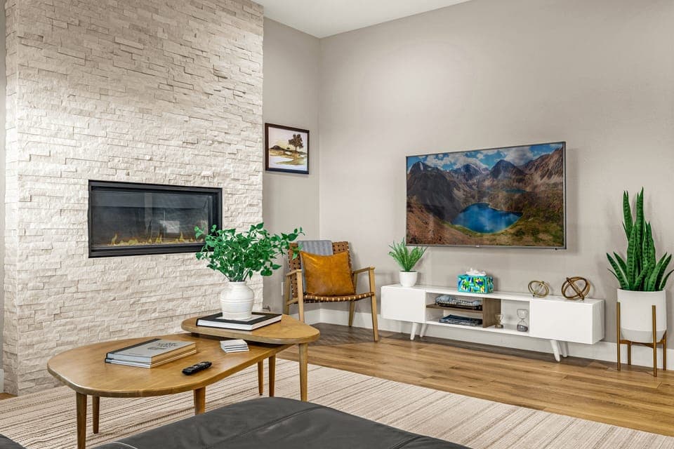 Plenty of space for the family to spread out and enjoy their time.