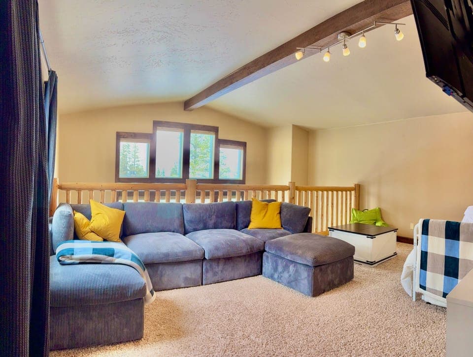 Multiuse loftMulti: couch, TV, day bed