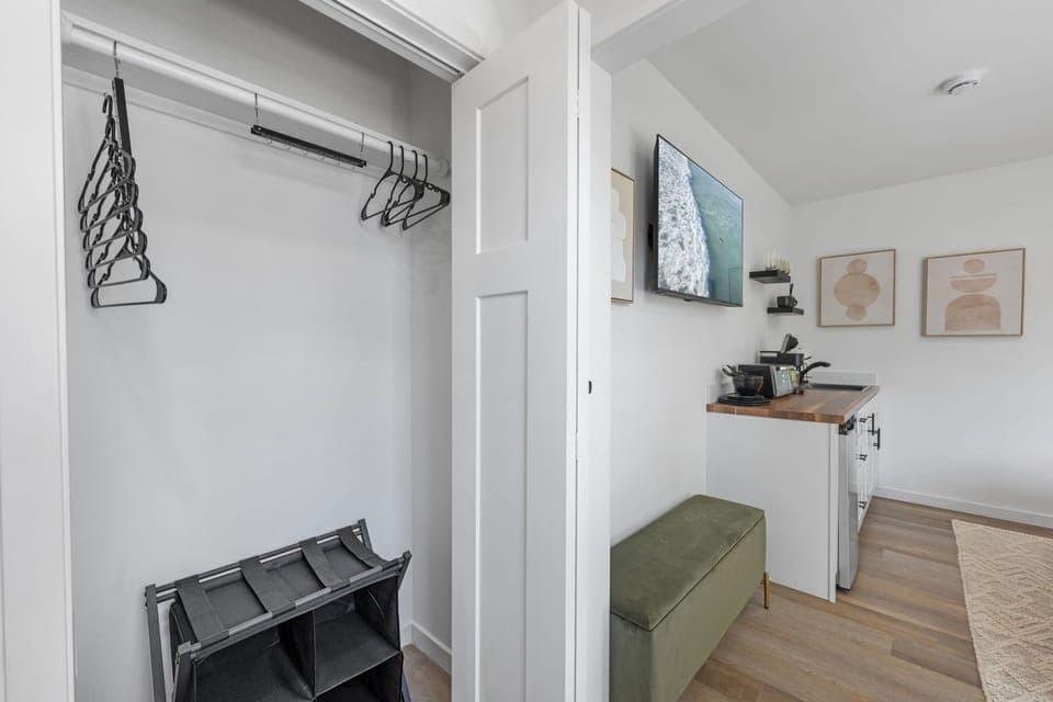 Bungalow 2 includes a small closet