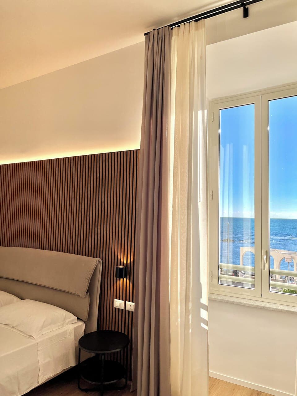 Deluxe Triple Room, Sea View | Desk, laptop workspace, free WiFi