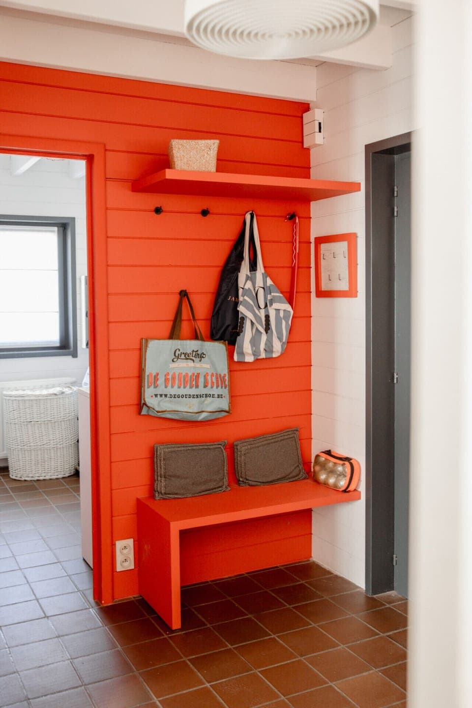 Entrance and storage room