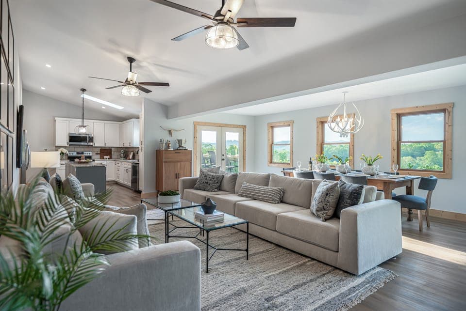 Spacious and stylish shared spaces designed for effortless entertaining