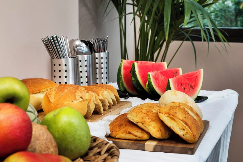 Free daily buffet breakfast