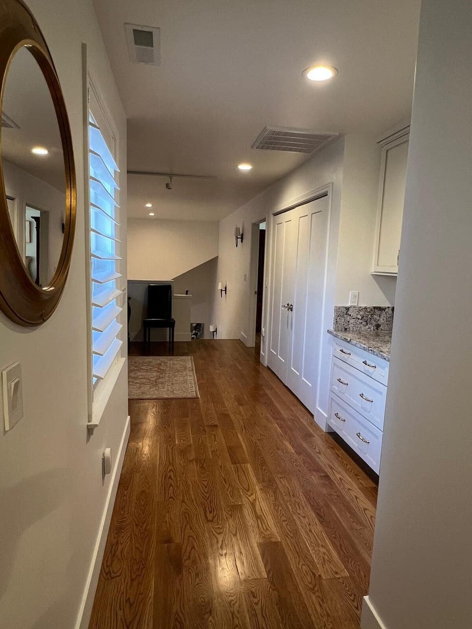 2nd story laundry behind double doors