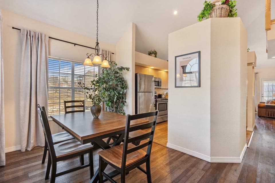 Make mealtime memories together at the dining table, seating 6