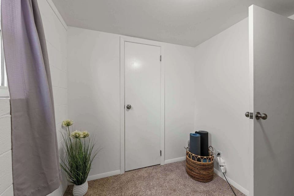 Escape to the downstairs office when you need to catch up on emails