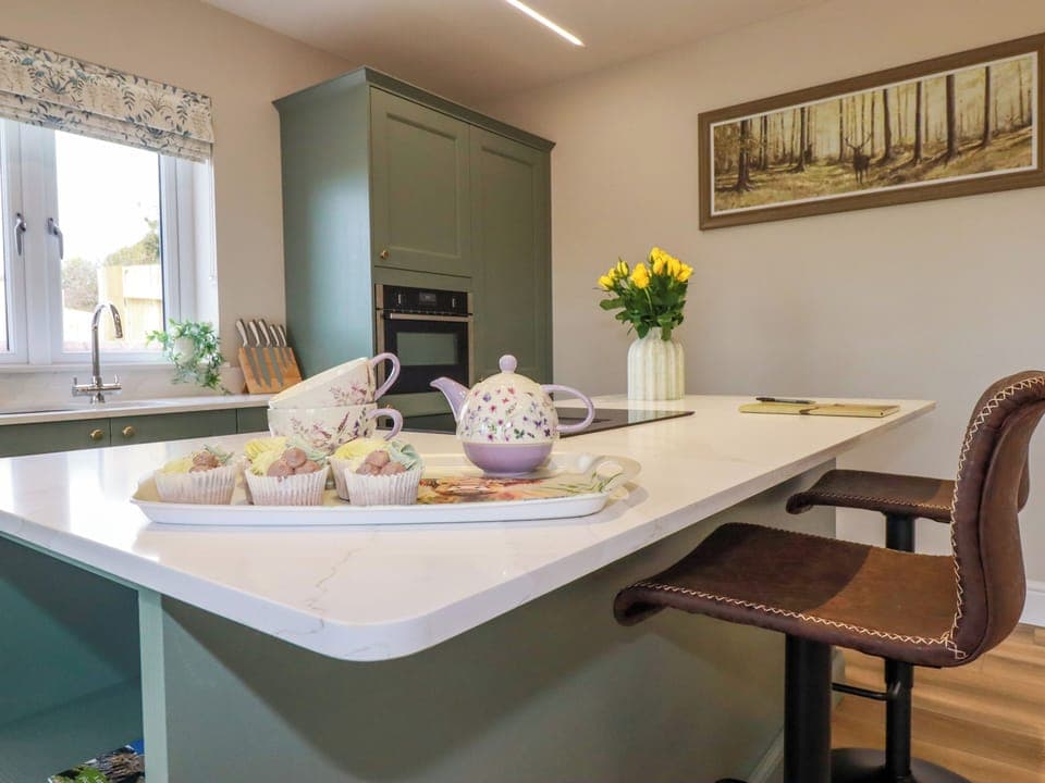 Fridge, dishwasher, electric kettle, toaster