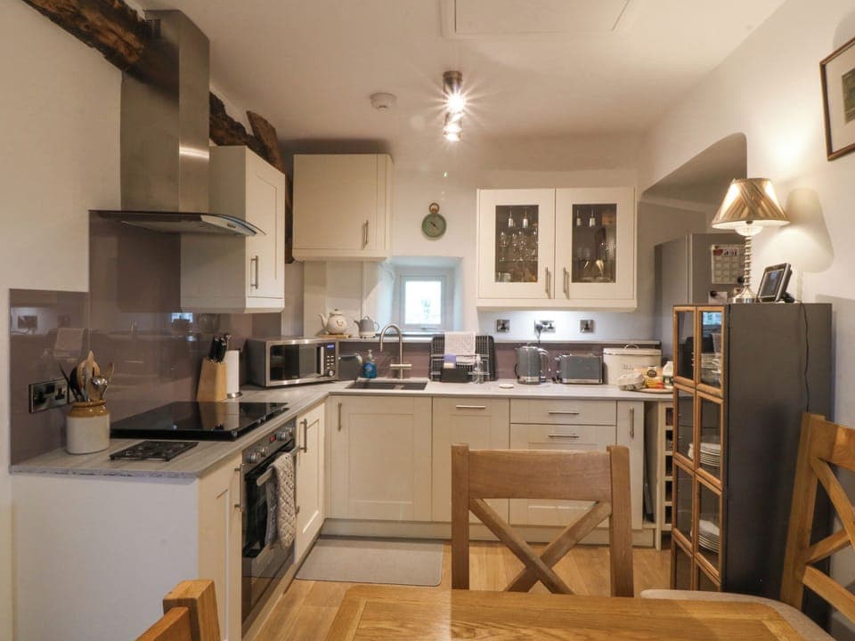 Fridge, dishwasher, electric kettle, toaster