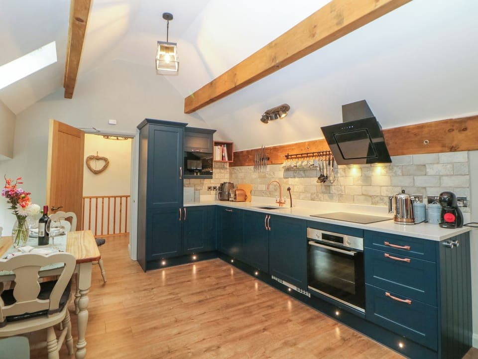 Fridge, dishwasher, electric kettle, toaster