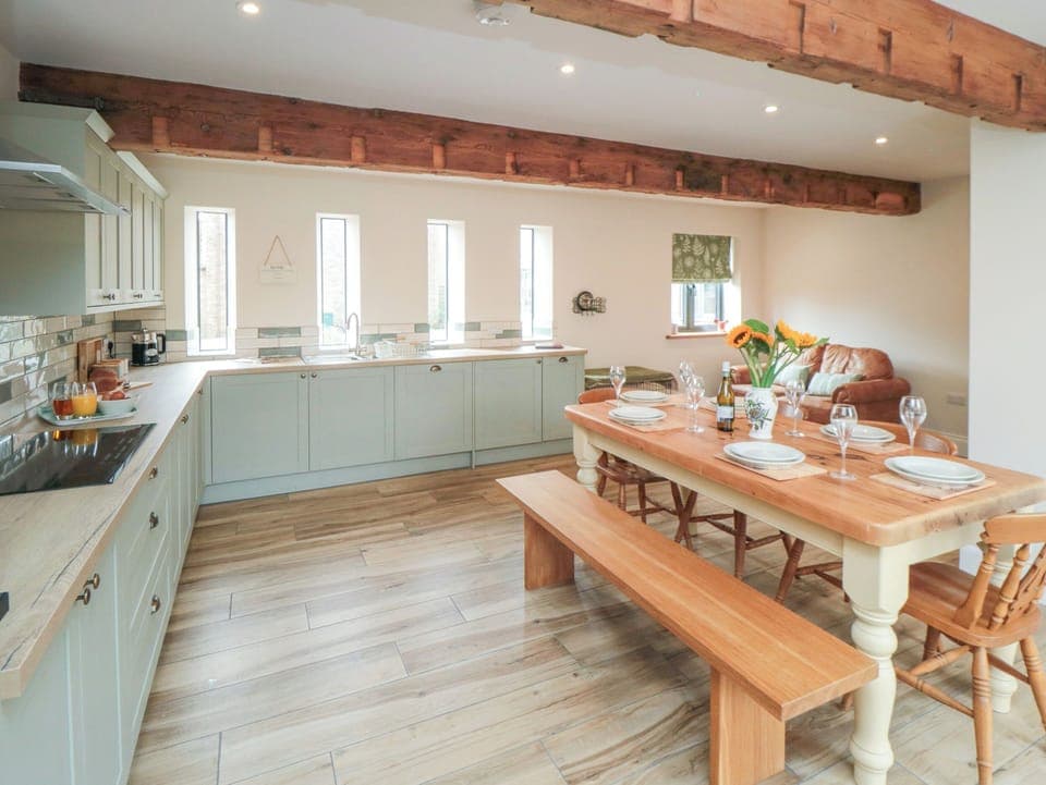 Fridge, dishwasher, electric kettle, toaster