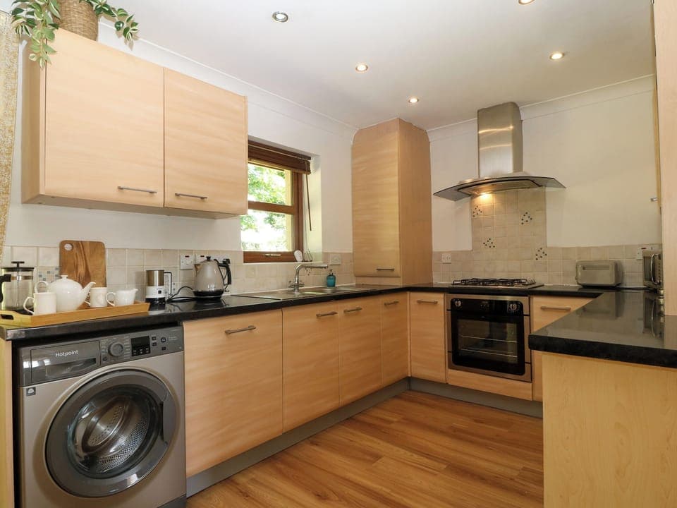 Fridge, dishwasher, electric kettle, toaster