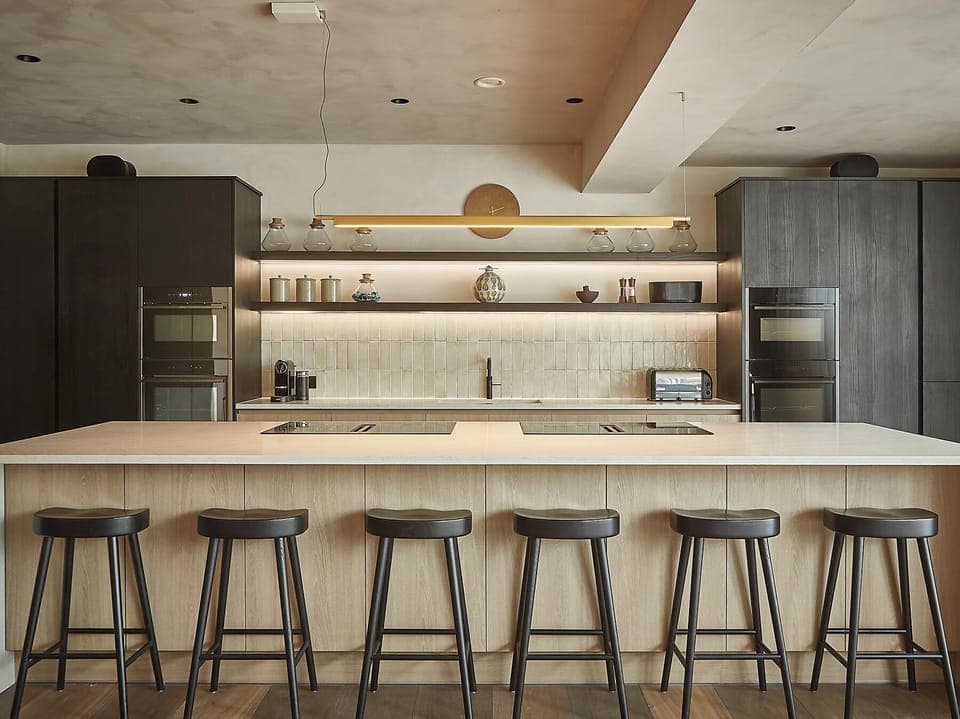 Fridge, dishwasher, electric kettle, toaster