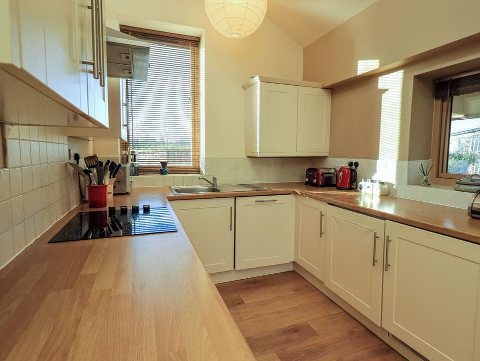 Fridge, dishwasher, electric kettle, toaster