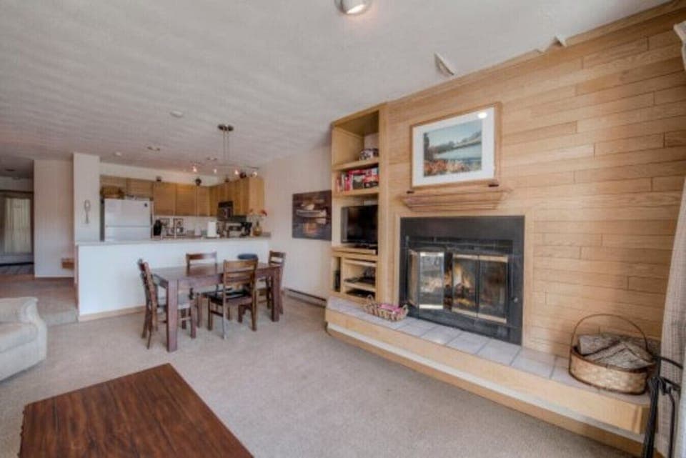 Wood fireplace