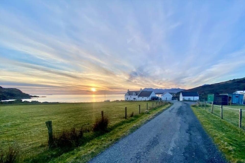 Sunset over Gillean House
