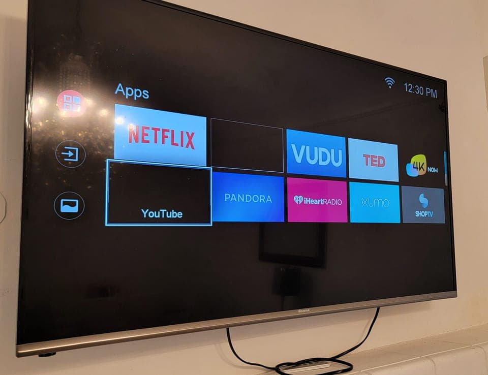 Living room with WiFi TV