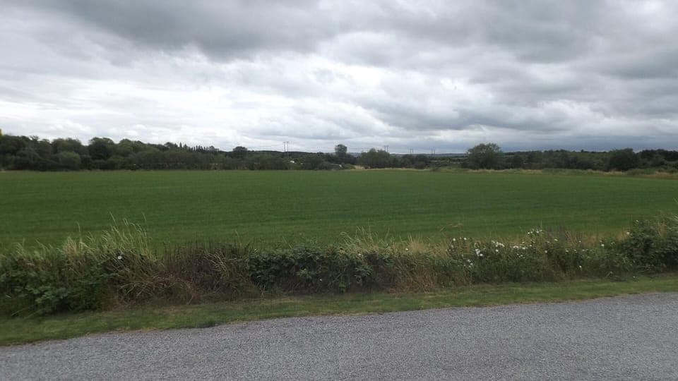 Open view across fields