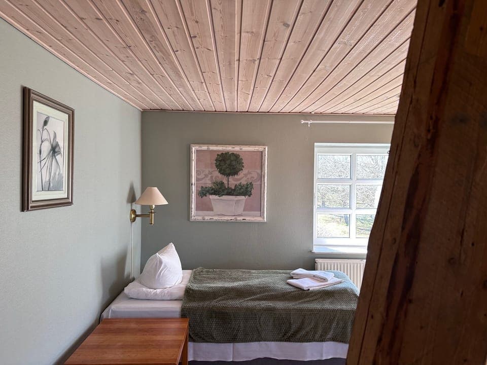 Basic Double Room, Garden View | Bed sheets