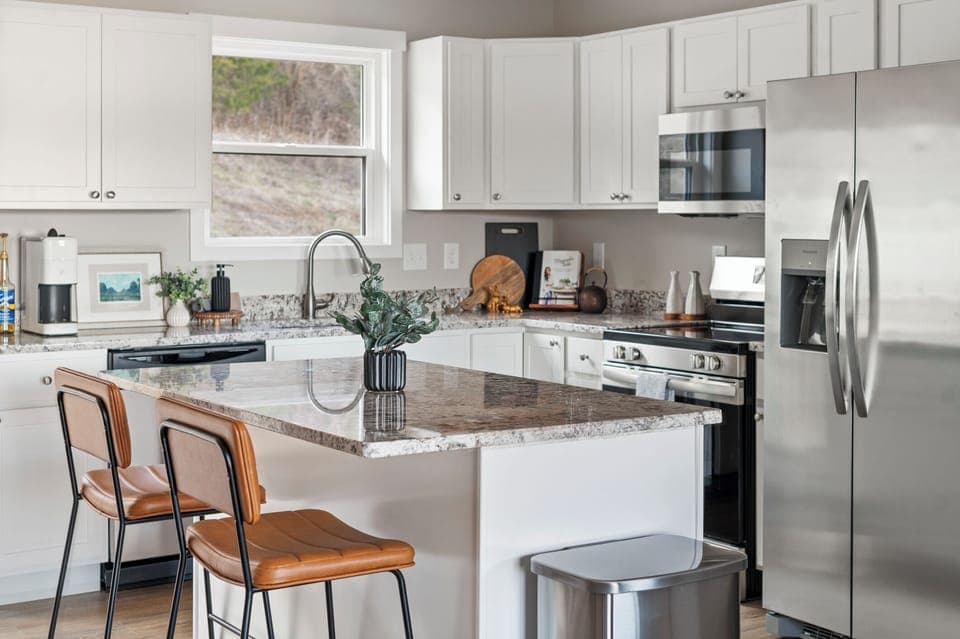 Fully stocked kitchen