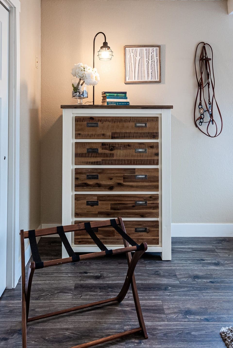 Dresser in master king plus luggage racks in all rooms
