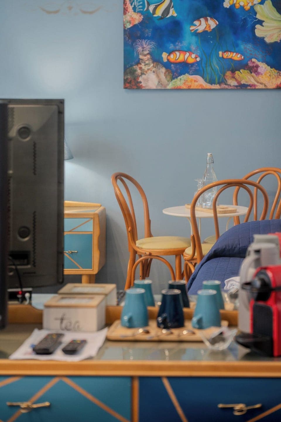 Luxury Triple Room | Living area | 32-inch LED TV with digital channels