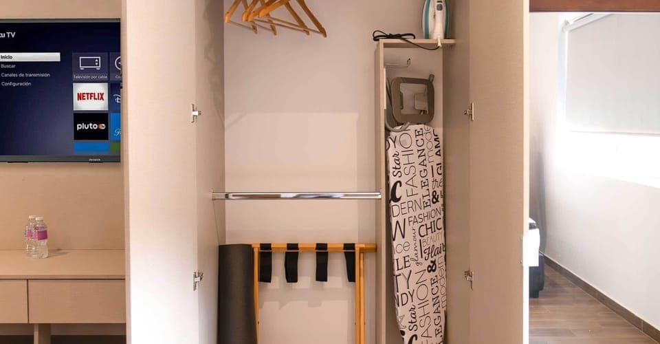 In-room safe, desk, blackout drapes, iron/ironing board