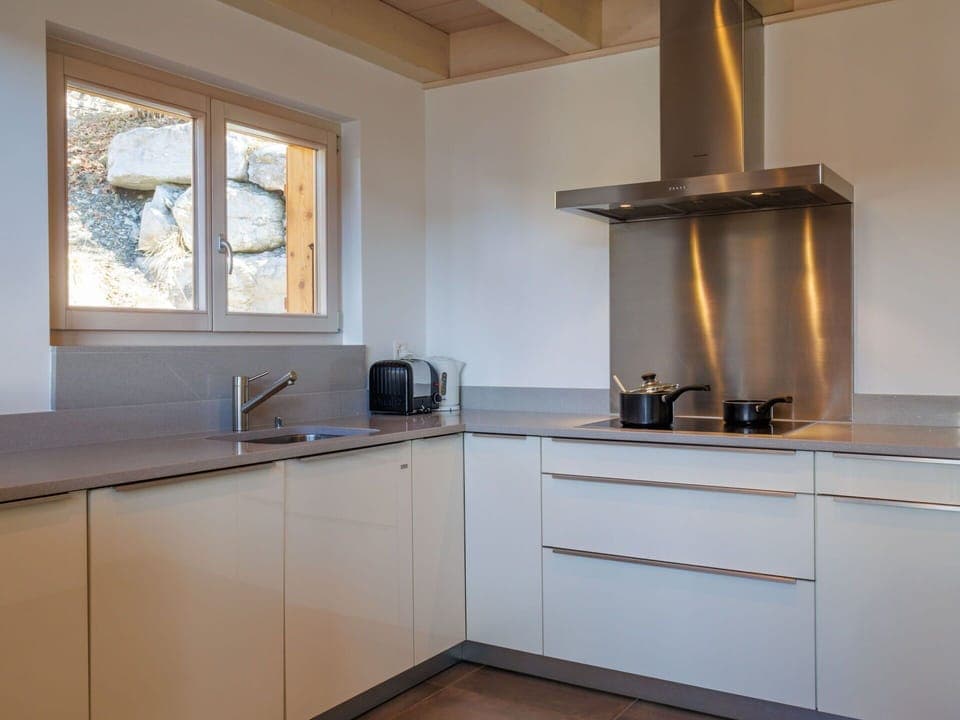 Kitchen, Countertop, Interior Design, Flooring, Kitchen Appliance, Cabinetry, Wood, Plumbing Fixture, Kitchen Sink, Home Appliance