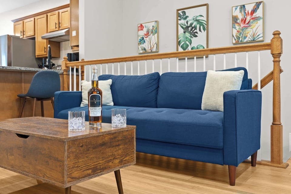 Living Room: Our interior focuses on a contemporary accent and the space is ideal for entertainment and relaxation.