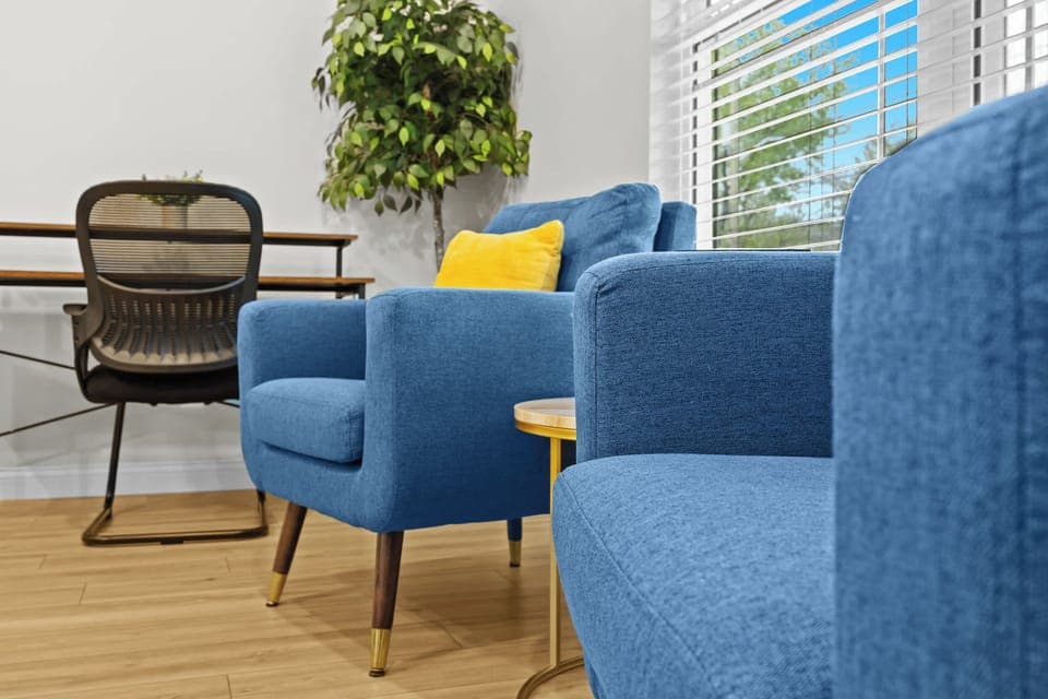 Living Room: Our interior focuses on a contemporary accent and the space is ideal for entertainment and relaxation.