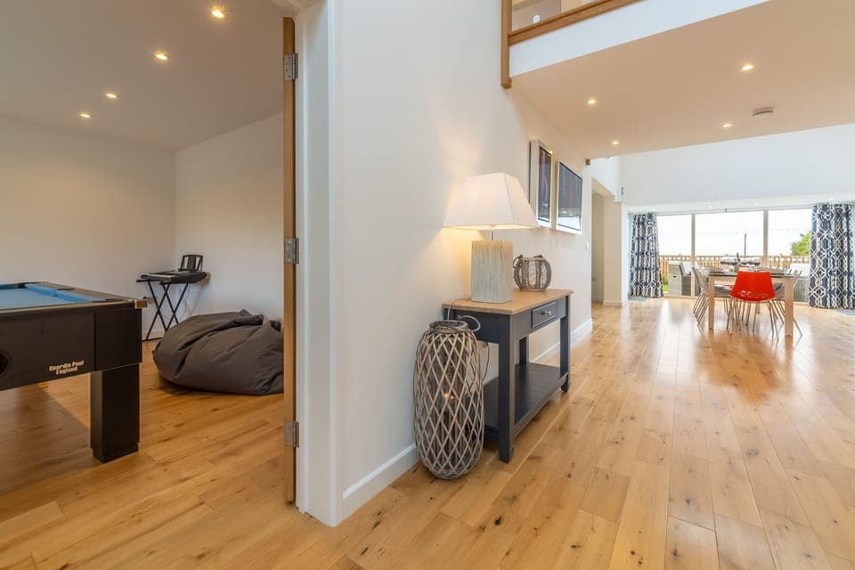 Highcroft, St Minver. Ground floor: Open-plan living with games room