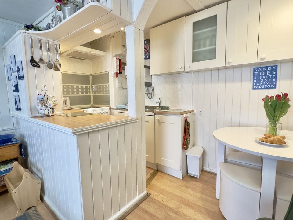 Kitchen area of Little Penty Holiday Cottage, Padstow, North Cornwall
