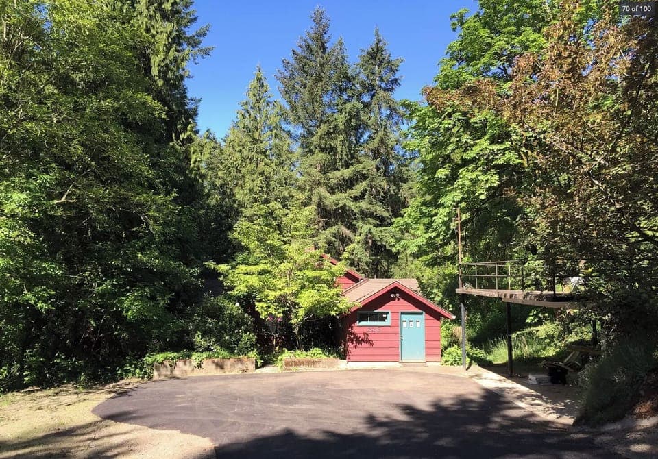 Surrounded by beauty. Parking is shared with two other units, But it's HUGE!