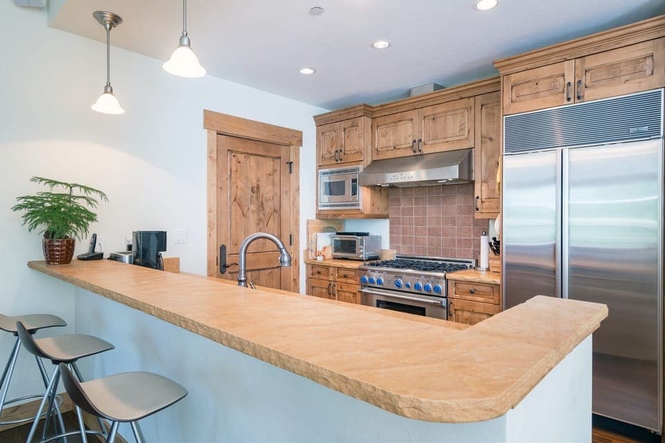 Fully stocked kitchen