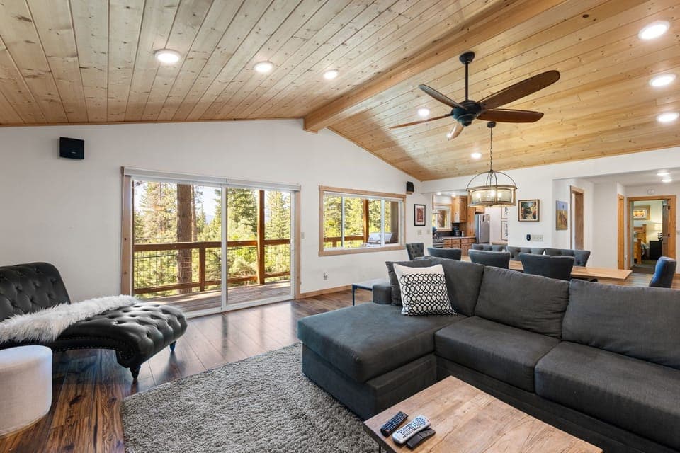 Living Room and back deck