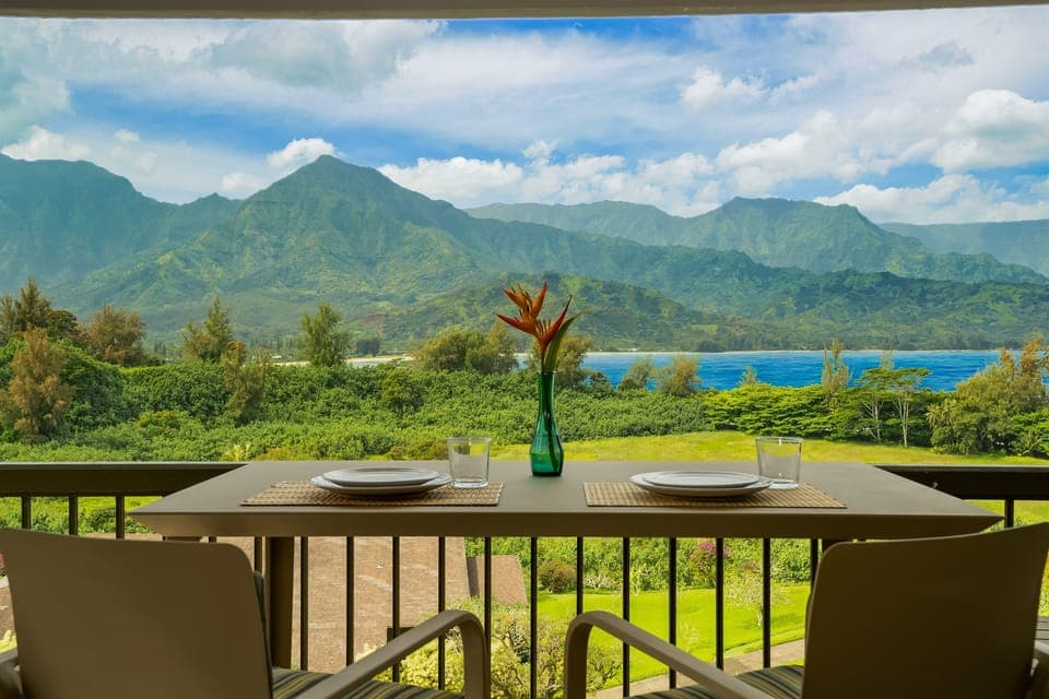 Panoramic views from the Private Lanai in 4305