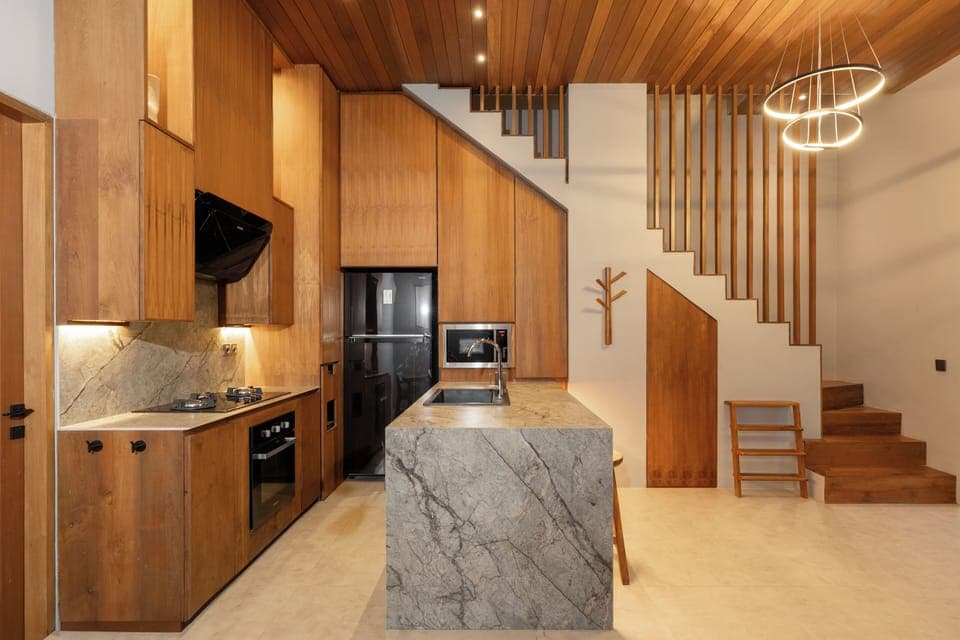 Deluxe Villa, Balcony, Pool View | Private kitchen | Coffee/tea maker, electric kettle, toaster, blender