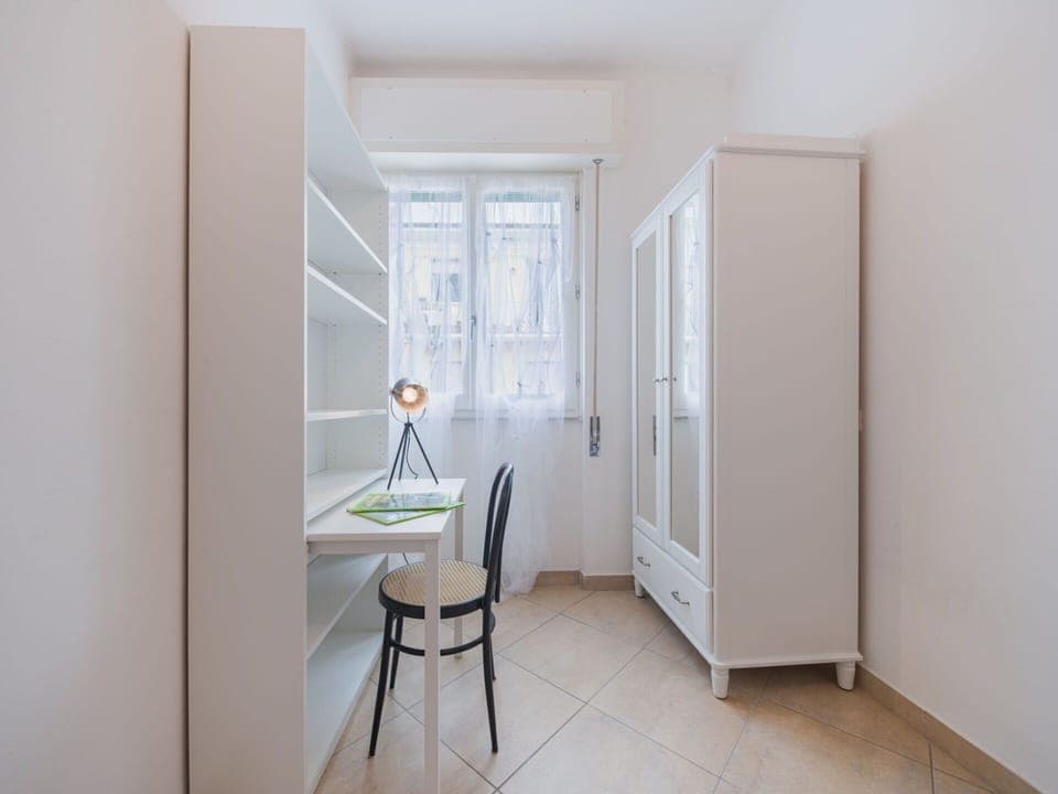 Furniture, Interior Design, Flooring, Floor, Room, Ceiling, Apartment, Shelving, Shelf, Cabinetry